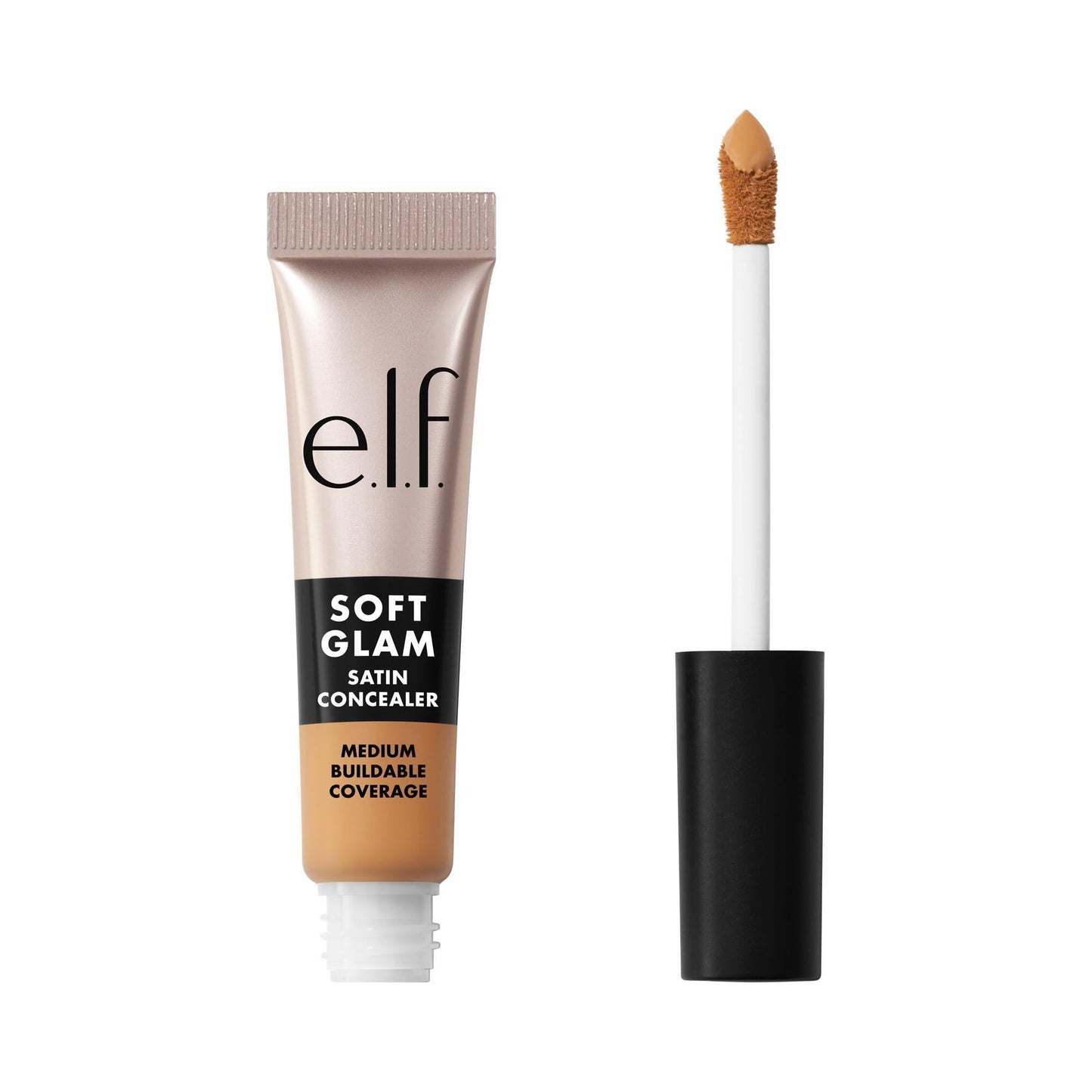 e.l.f. Soft Glam Satin Concealer, Medium Coverage For Blemishes & Under-Eye, Crease-Resistant, Long Lasting, Vegan & Cruelty-Free, 30 Medium Warm