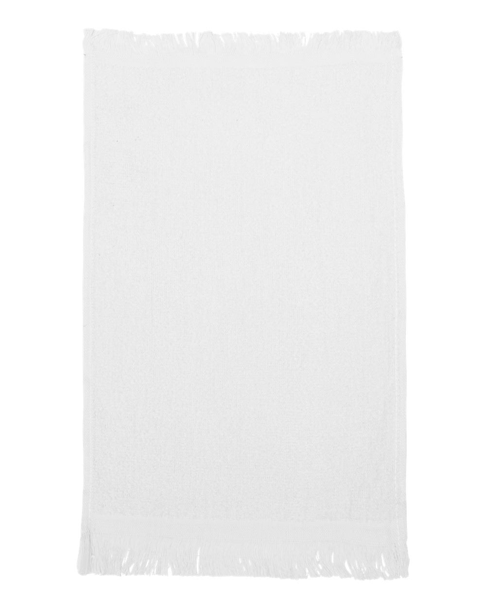 Q-Tees - Fringed Reversible Fingertip Towel, Cotton, Size: 11in W x 18in L (10 Pack)