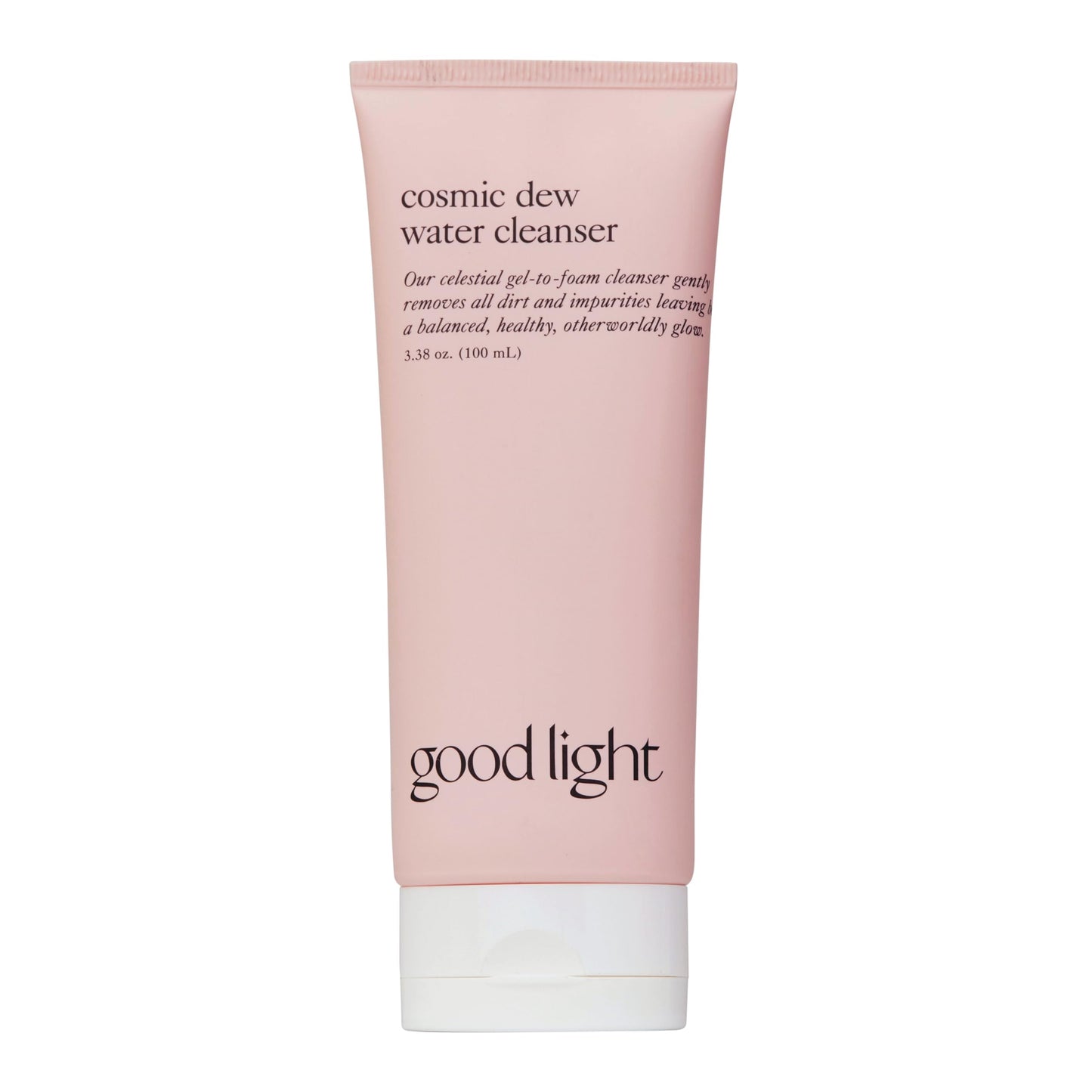 good light Cosmic Dew Water Cleanser. Celestial Gel-to-Foam Face Wash Cleanser. Made with Glycerin and Hyaluronic Acid. Hydrating, Sensitive Skin Safe