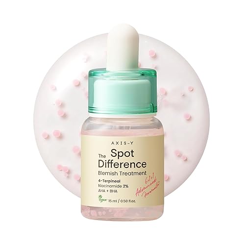 AXIS-Y Spot The Difference Blemish Spot Treatment - 4-Terpineol 2% Niacinamide AHA BHA Soothes Breakouts & Skin Barrier Repair - Vegan Korean Skin