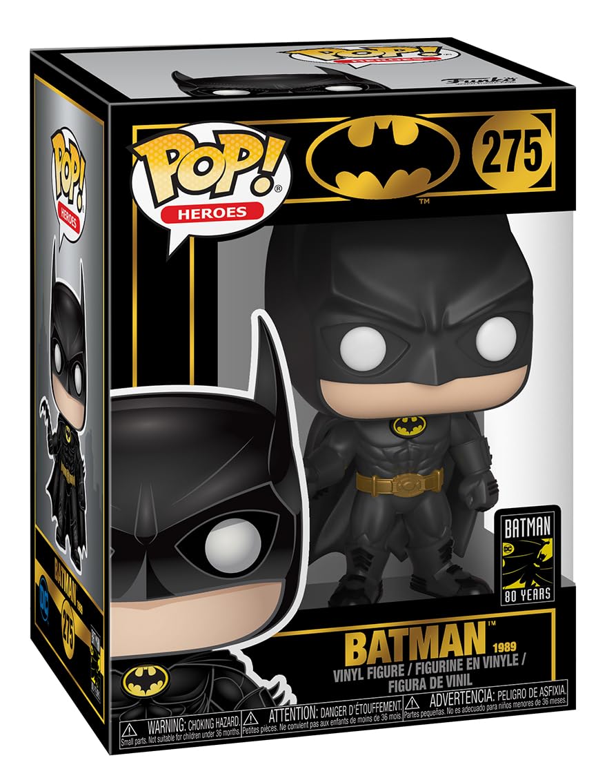 Funko Pop Heroes: Batman 80th - Batman - (1989),Multicolor, Standard - DC Comics - Collectable Vinyl Figure - Gift Idea - Official Merchandise - Toys…