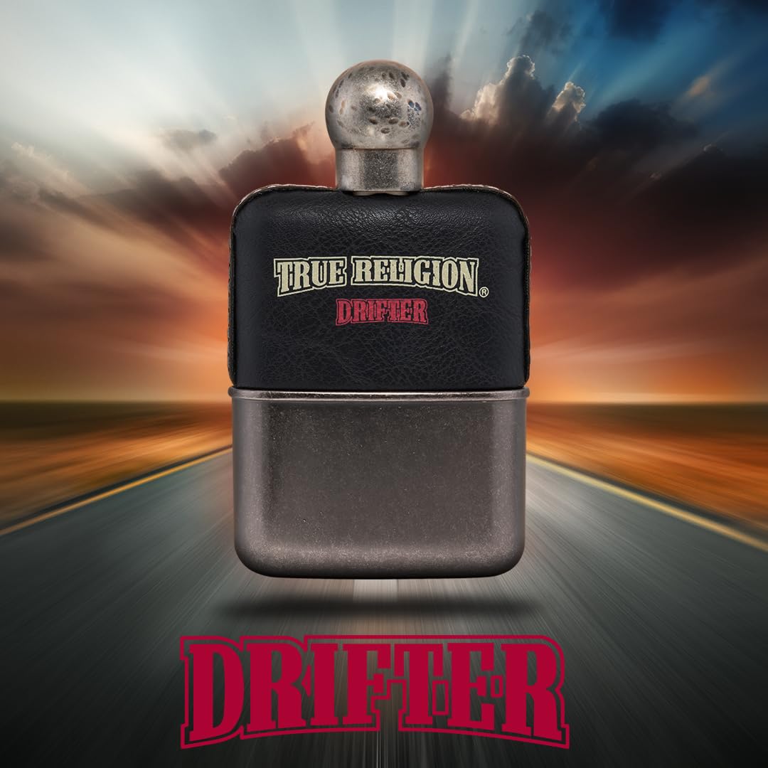 True Religion Drifter Men's Cologne - 3.4 fl oz eau de toilette - aromatic, herbal, marine - bergamot, apple, aquatics, lavender, juniper, sage