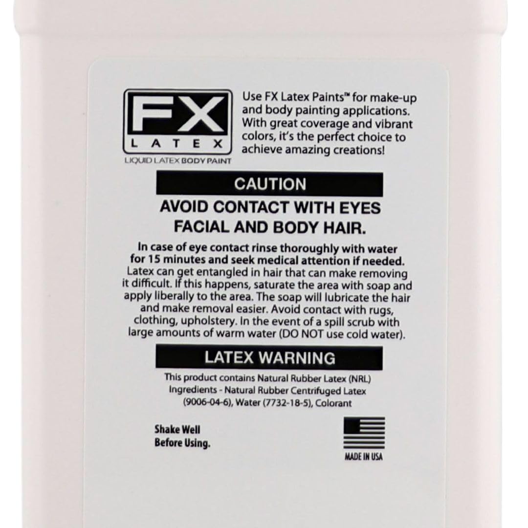 Liquid Latex - Face and Body Paint, Ammonia Free, Easy On and Off, Cosplay Makeup, Create Professional Monster, Zombie Arts 16 Oz (Metallic Copper)