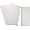 TecUnite 180 Pcs White Hair Extension Tape Tabs Bulk Double Sided Strong Adhesive Hair Tape in Extension Replacement Wig Strip Waterproof Beauty Tool