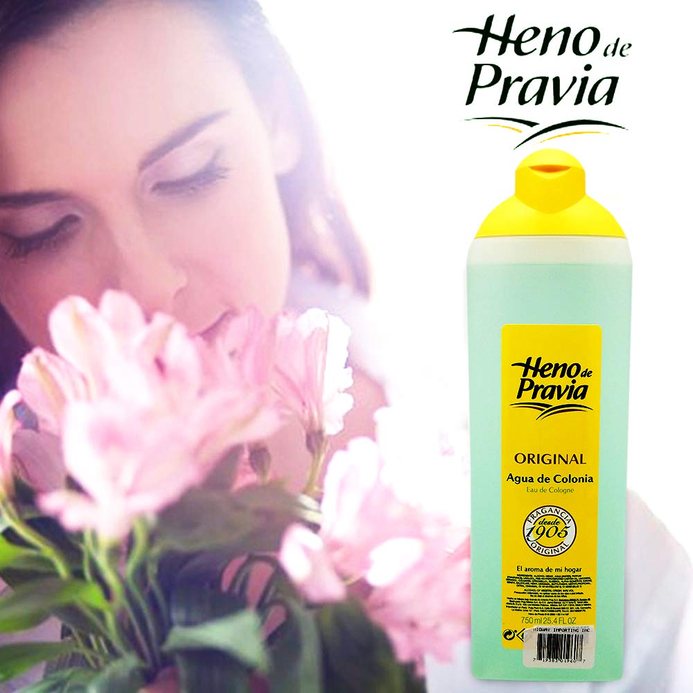 Heno de Pravia Splash Cologne, After Shave, Fresh Fragance, 25.6 FL Oz, Bottle