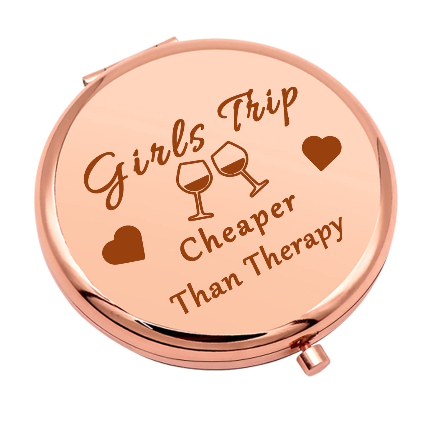 Girls Trip Gifts Weekend Gifts Trip Gift for Teens Bestie Daughter Travel Makeup Mirror for Best Friends Sister Girls Getaway Gift Friendship Compact
