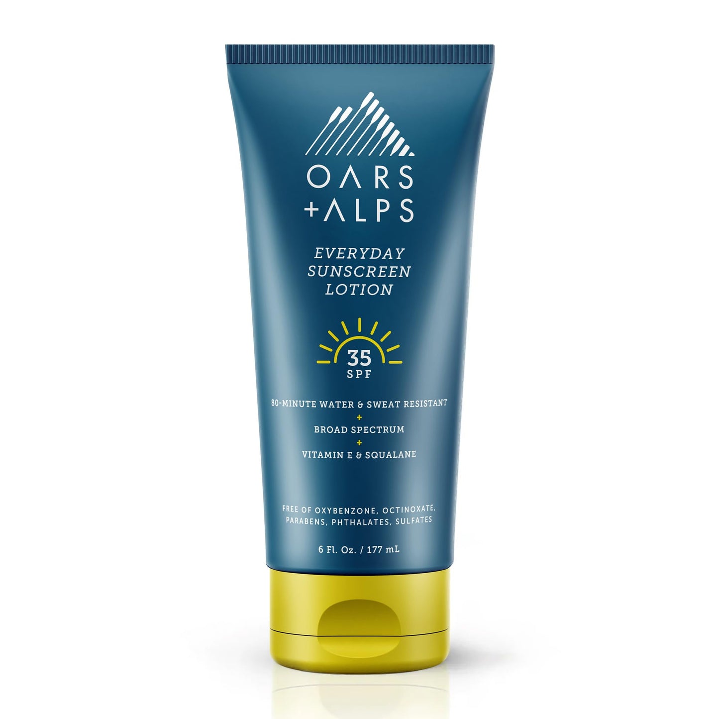 Oars + Alps Sunscreen Body Lotion for Everday Use, SPF 35 Body & Face Sunscreen Lotion, Infused with Aloe Leaf & Vitamin E, No White Residue, Water