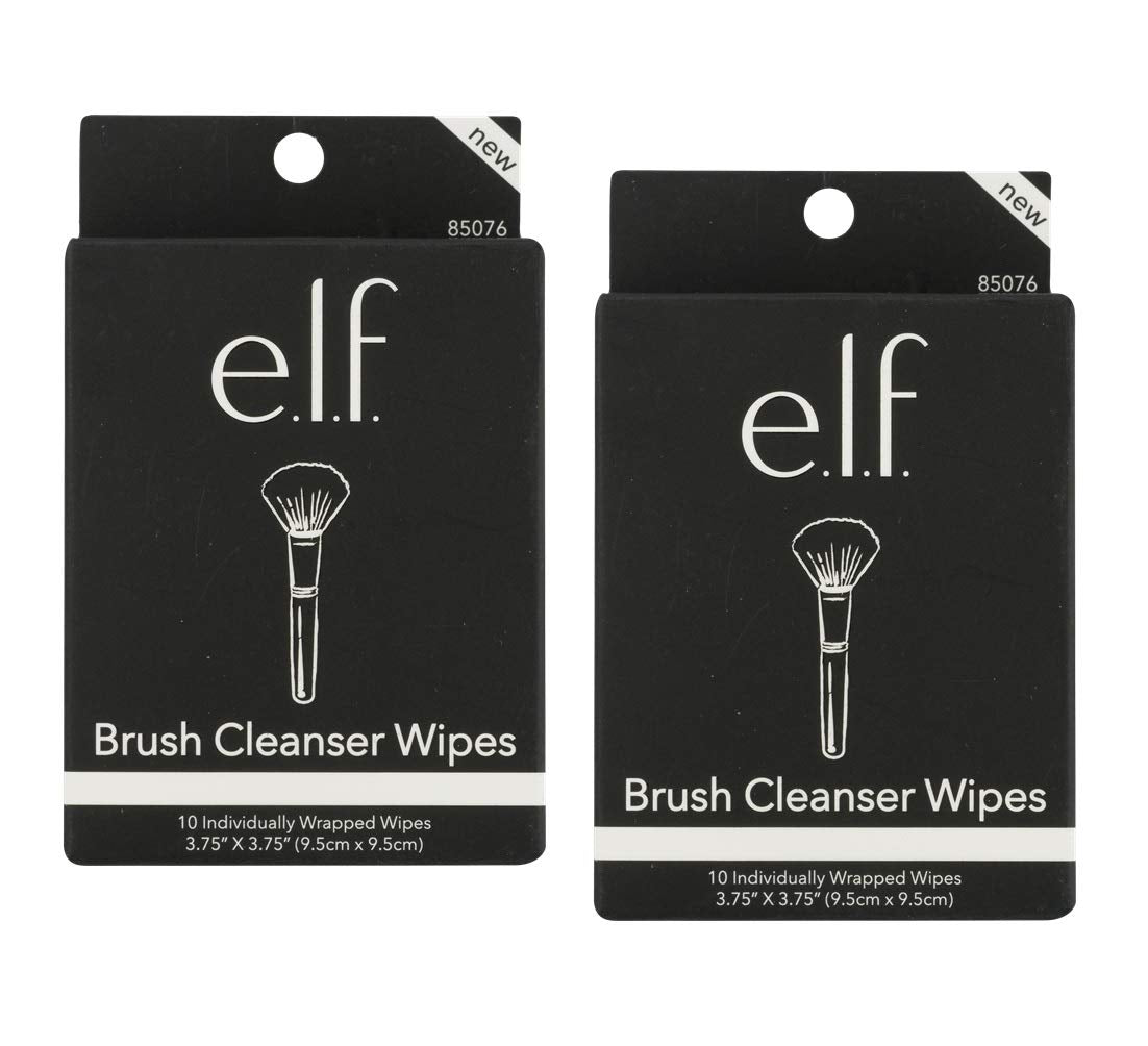 Pack of 2 e.l.f. Brush Cleanser Wipes, 85076