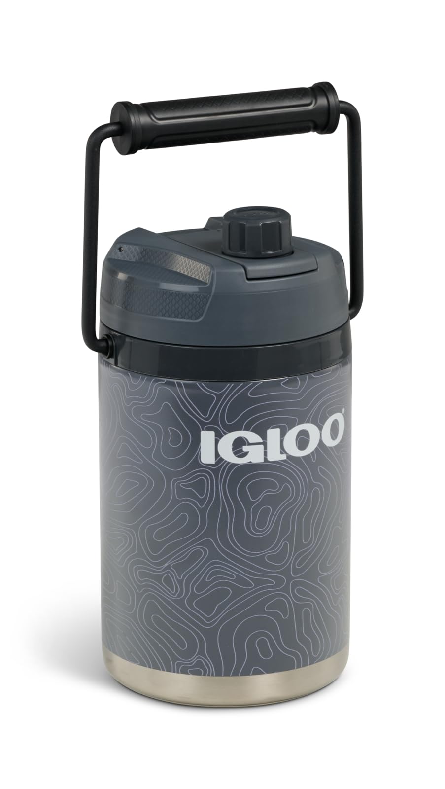 Igloo Trailmate Hybrid 54 oz Insulated Water Bottle, Large Sports Water Jug, Beverage Cooler, Carbonite