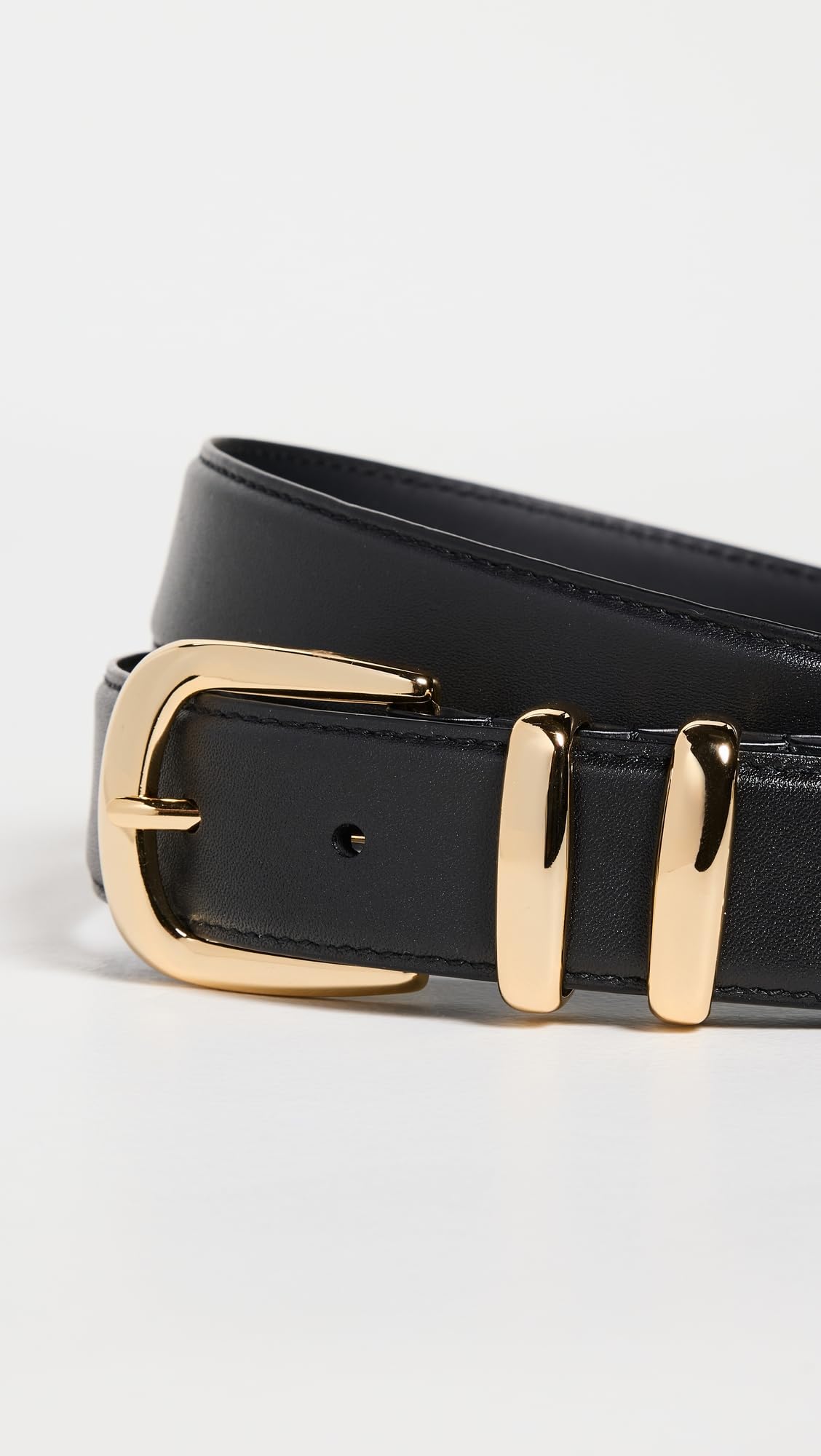 Favorite Daughter Women's The Jordan Belt, Black Gold, Medium