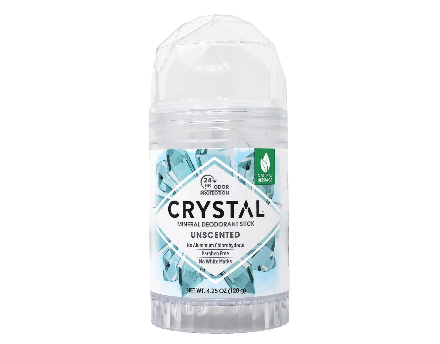 Crystal Mineral Deodorant Stick, Unscented 4.25 oz (Pack of 12) Beauty and Personal Care Crystal Essence