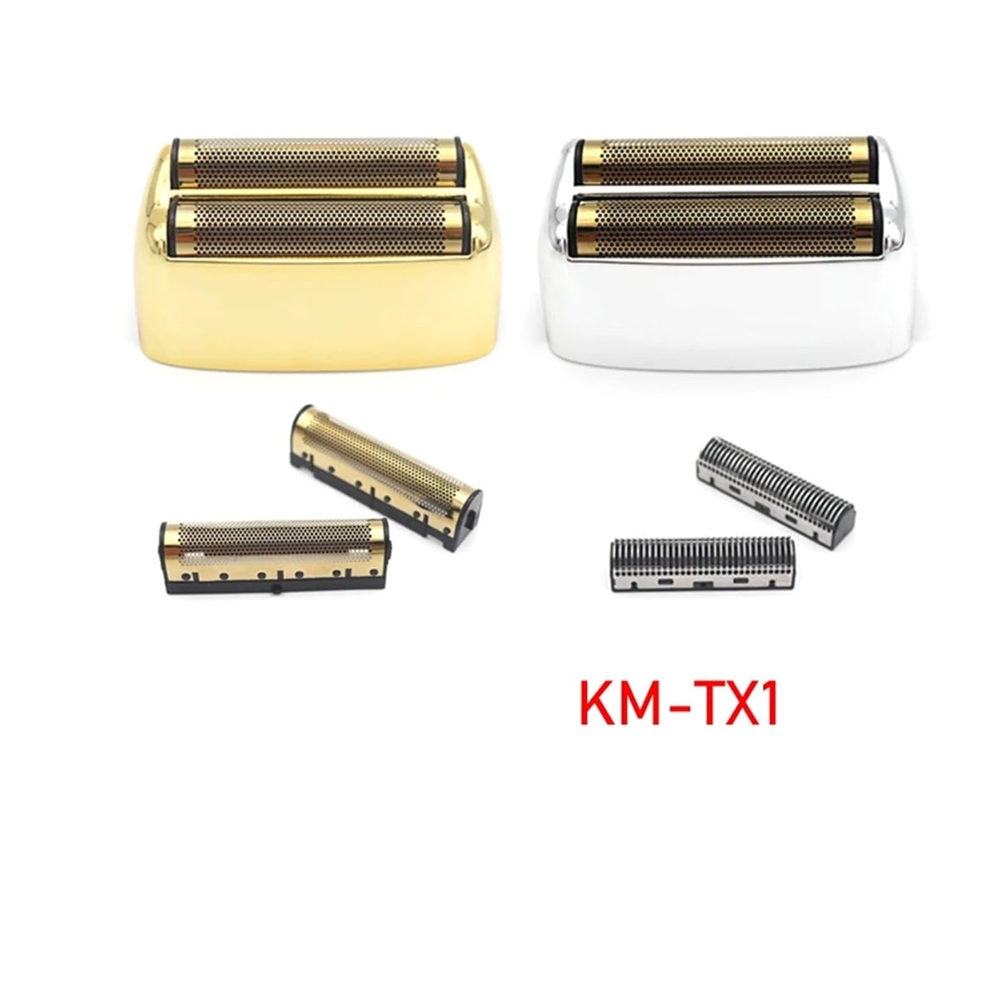 Compatible for Kemei, KM-TX1 Electric Shaver Replacement Double Foiled Blade Net Cover Repair Accessories Wholesales(Silver Cover Blade) Beauty and Personal Care WUKMOUMSL