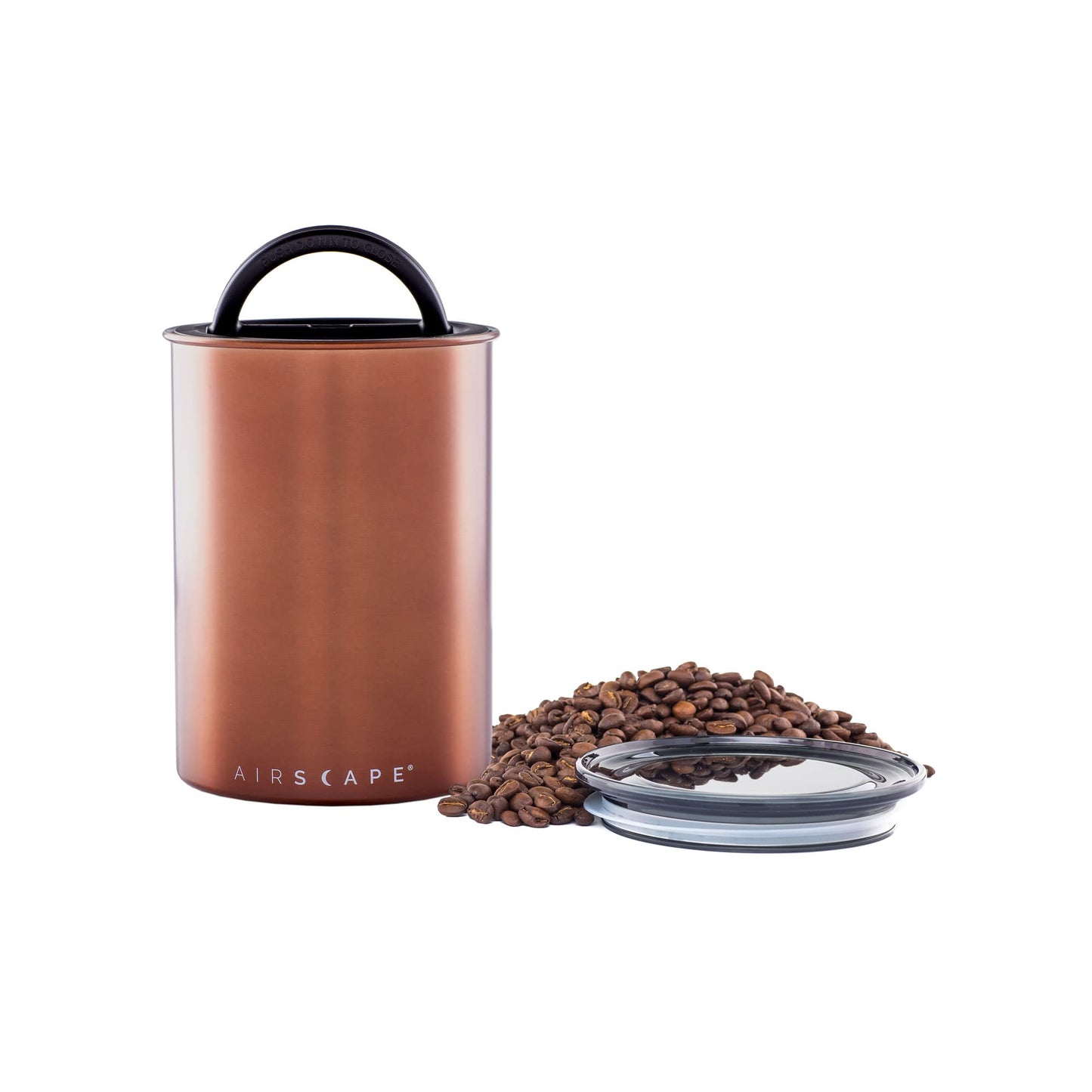 Planetary Design Airscape Stainless Steel Coffee Canister | Food Storage Container | US Patented Inner Plunger Lid REMOVES Excess Oxygen | Don't Buy…