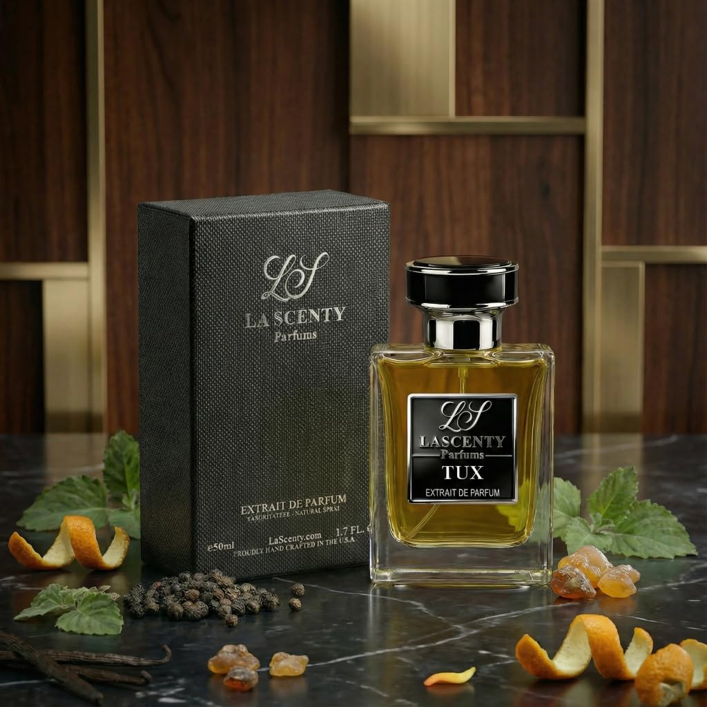 LaScenty TUX Inspired by Tuxedo Perfume for Women & Cologne for Men (50ml) | Extrait de Parfum | Long-Lasting Cologne | Amber Spicy Patchouli Scent | Beauty & Personal Care LaScenty