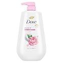 Dove Body Wash with Pump Renew Peony & Rose Oil For 24hr Lotion-Soft Skin Moisturizing Skin Cleanser with No Sulfates No Parabens 30.6 Oz