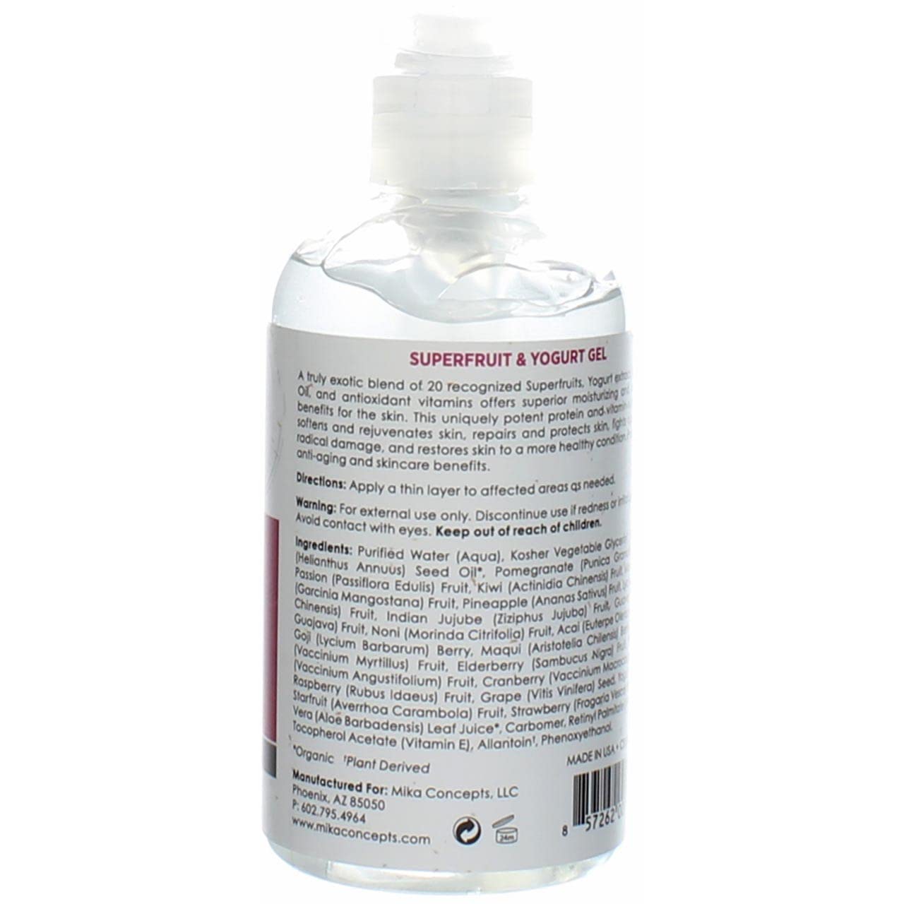 MIKA NATURALS Superfruit & Yogurt Gel (8 oz.)
