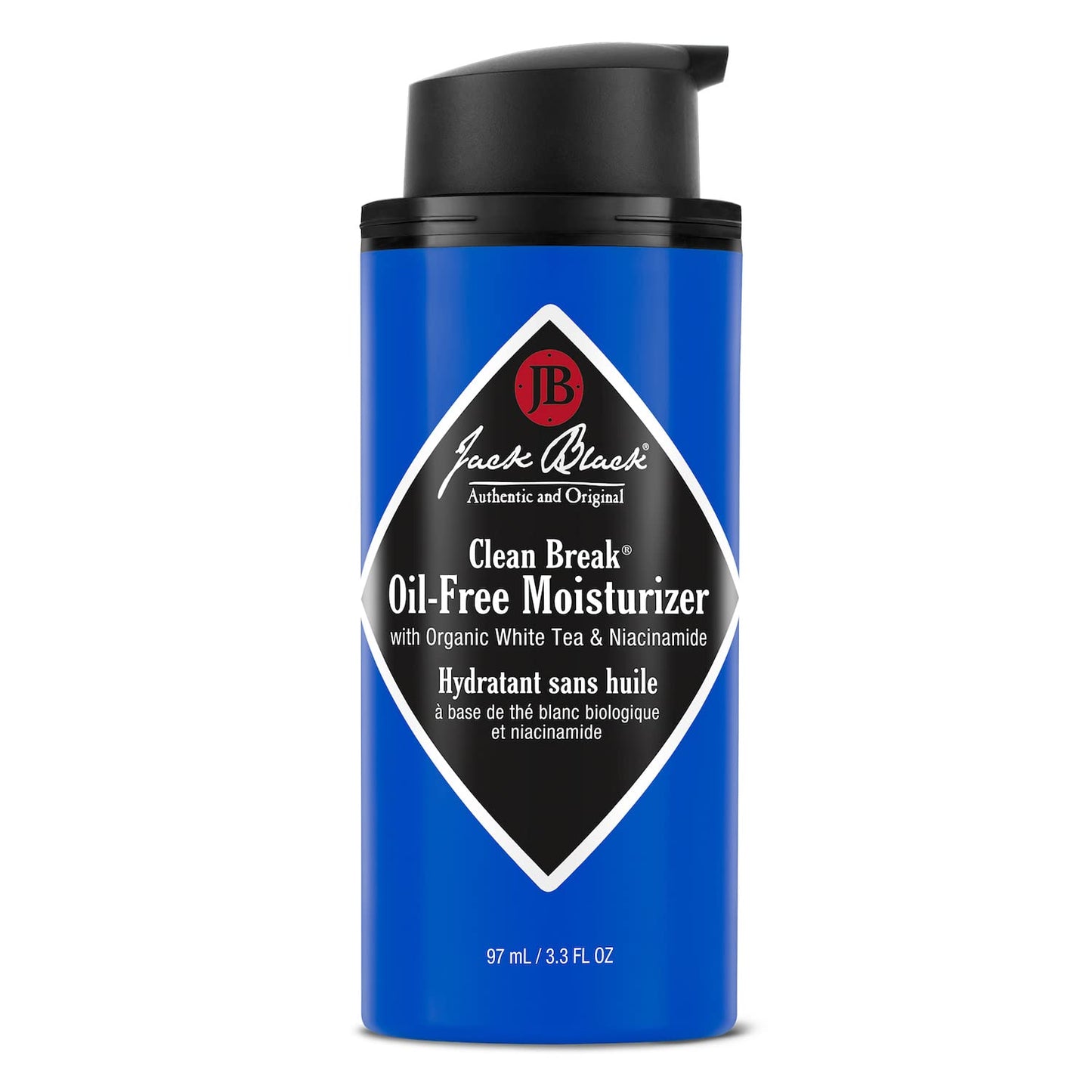 Jack Black Clean Break Oil-Free Moisturizer, 3.3 Fl. Oz - Face Moisturizer for Men, Face Lotion, Daily Moisturizer for Face, Skin Moisturizer Face