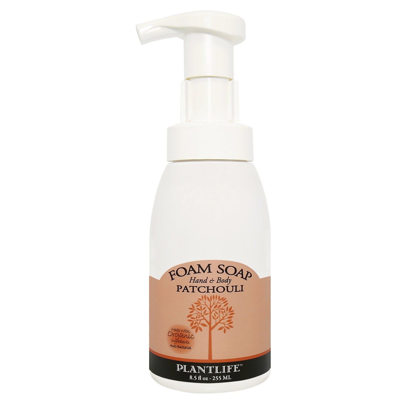 Plantlife Patchouli Foam Soap - Gentle, Moisturizing, Plant based Foam Soap - Ideal for use as a Hand & Body wash, Shaving Cream, and Foaming Fun