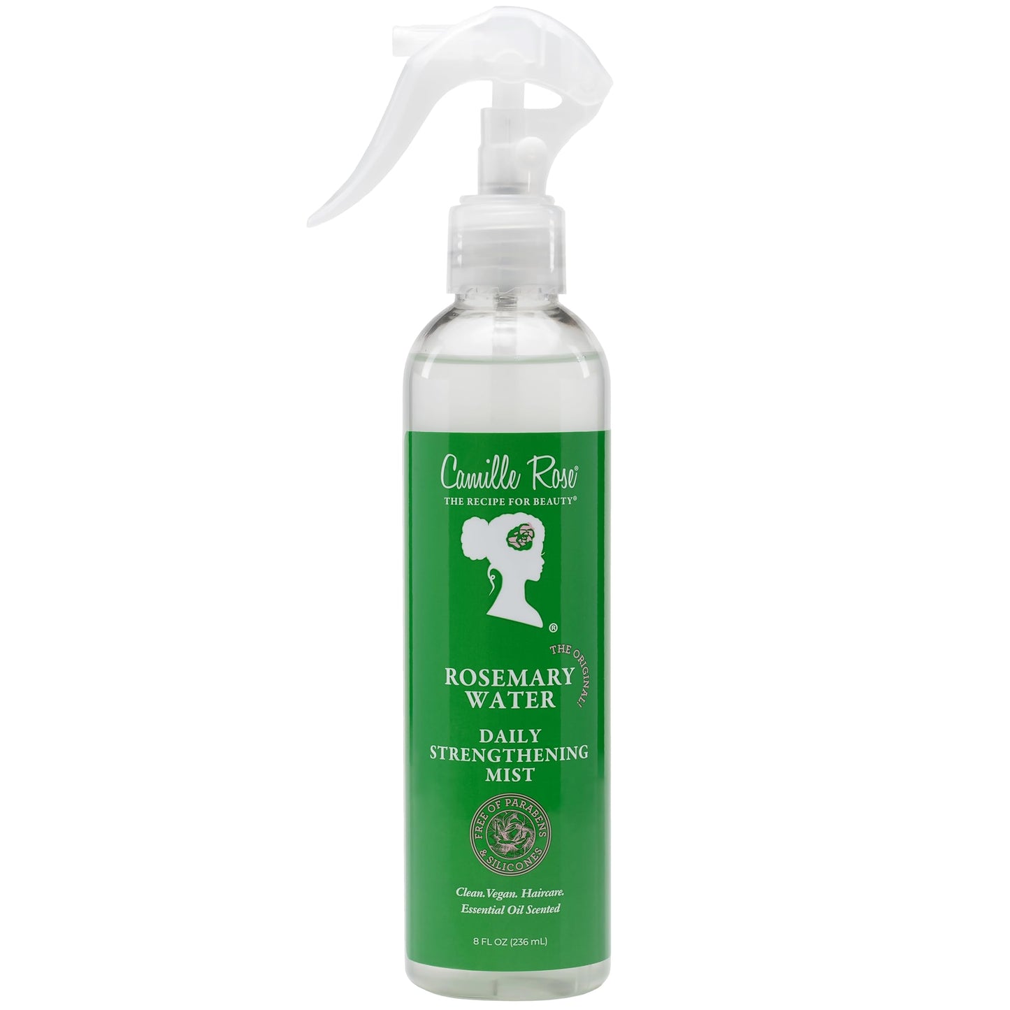 Camille Rose Rosemary Water Daily Strengthening Mist, with Peppermint and Rosemary Essential Oils to Strengthen Strands and Promote Hair Growth,