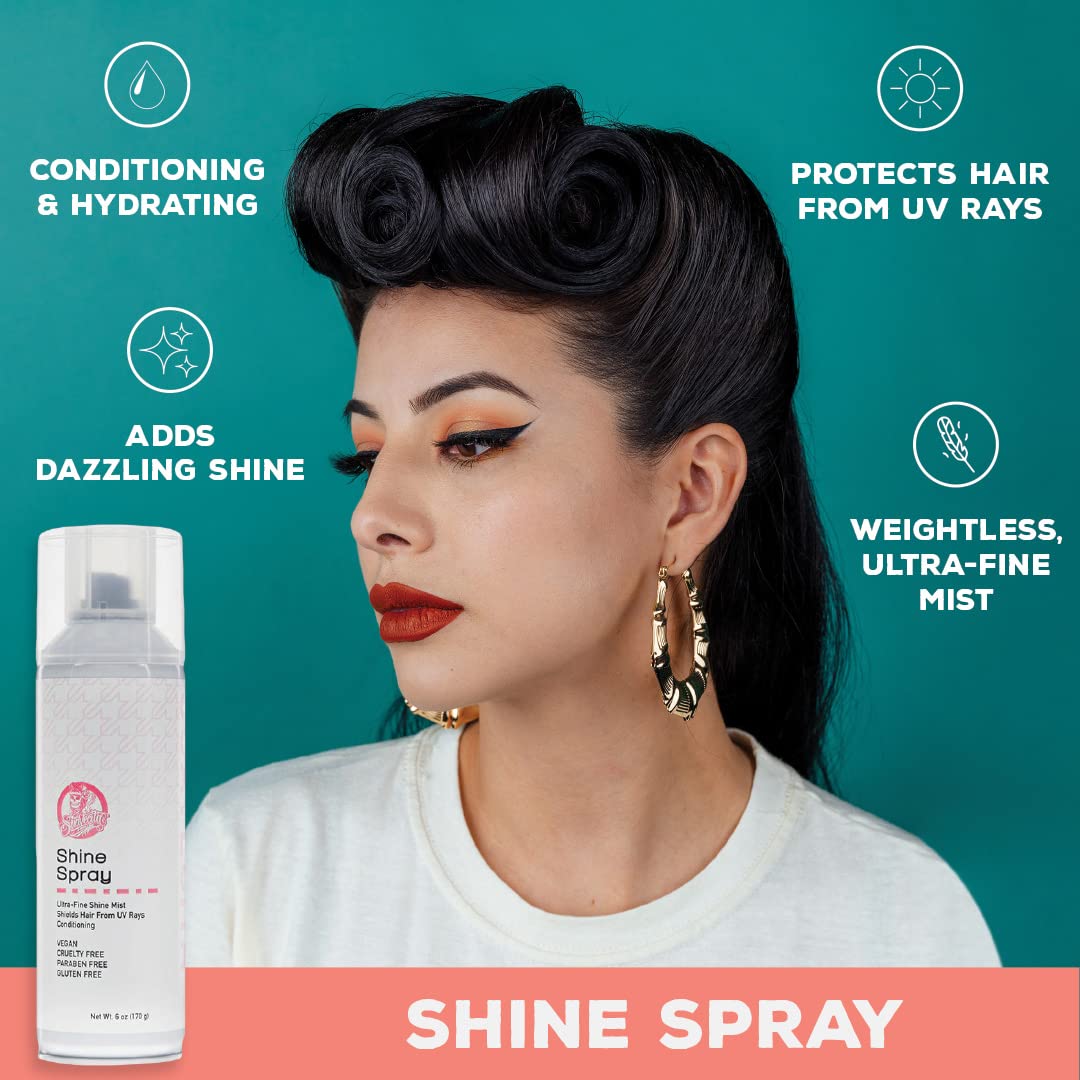 Suavecita Shine Spray. Cruelty-Free and Vegan Hydrating Finishing Shine Mist for Women with Dry, Fine, Thick or Frizzy Hair (6 ounce)
