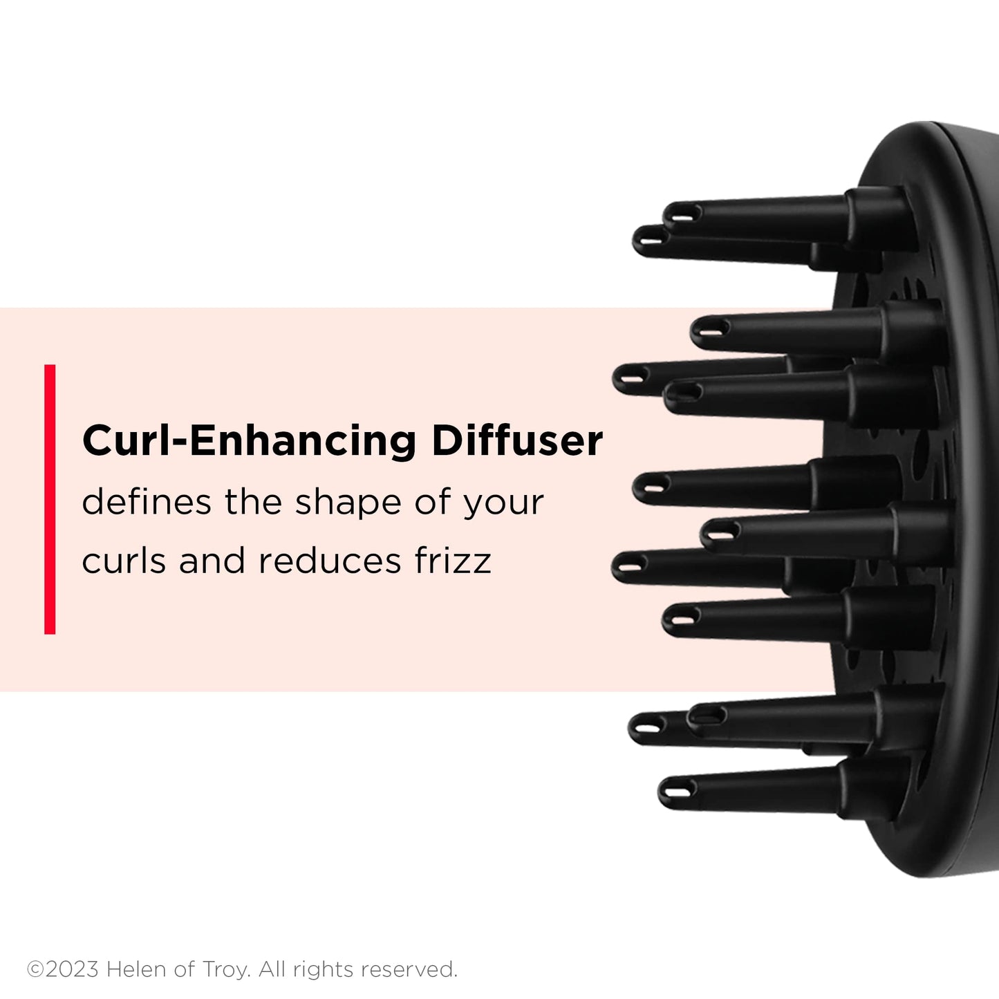REVLON Airflow Control Hair Dryer with Diffuser - 1875W Blow Dryer Head Rotates 90° for Total Control, Wider Head for Less Drying Time, Reduces Frizz