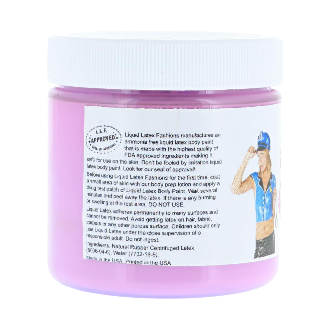 Fluorescent Violet 4 Oz - Face and Body Paint Black Light UV Reactive, Halloween Latex Full Body Paint for Adults and Kids, Ideal for Art, Parties