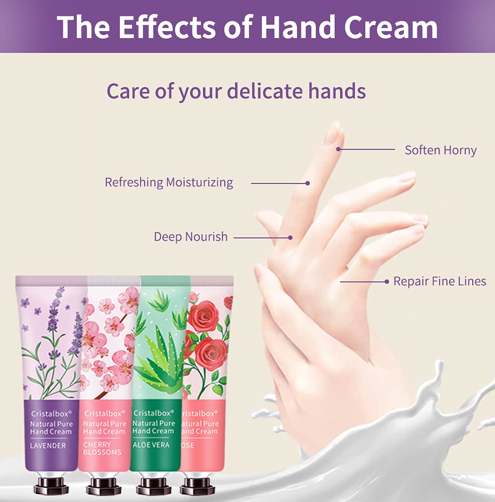 CRISTALBOX 18 Pack Hand Cream Gift for Women,Stocking Stuffers for Women,Teen Girls,Christmas Gifts Bulk Gifts,Small Gifts,Mini Moisturizing Hand