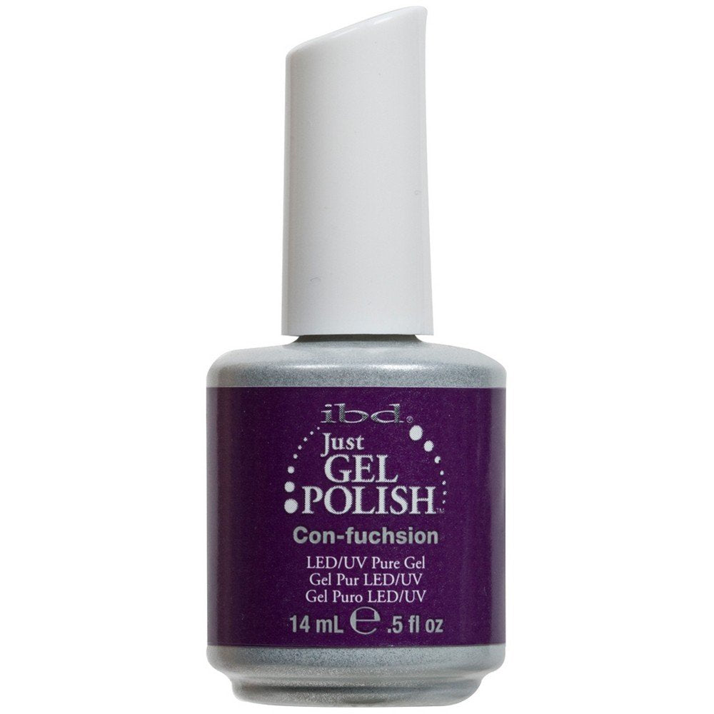 IBD Just Gel CON-FUCHSION Soak Off Purple Nail Polish UV Manicure .5 oz Salon Beauty & Personal Care IBD