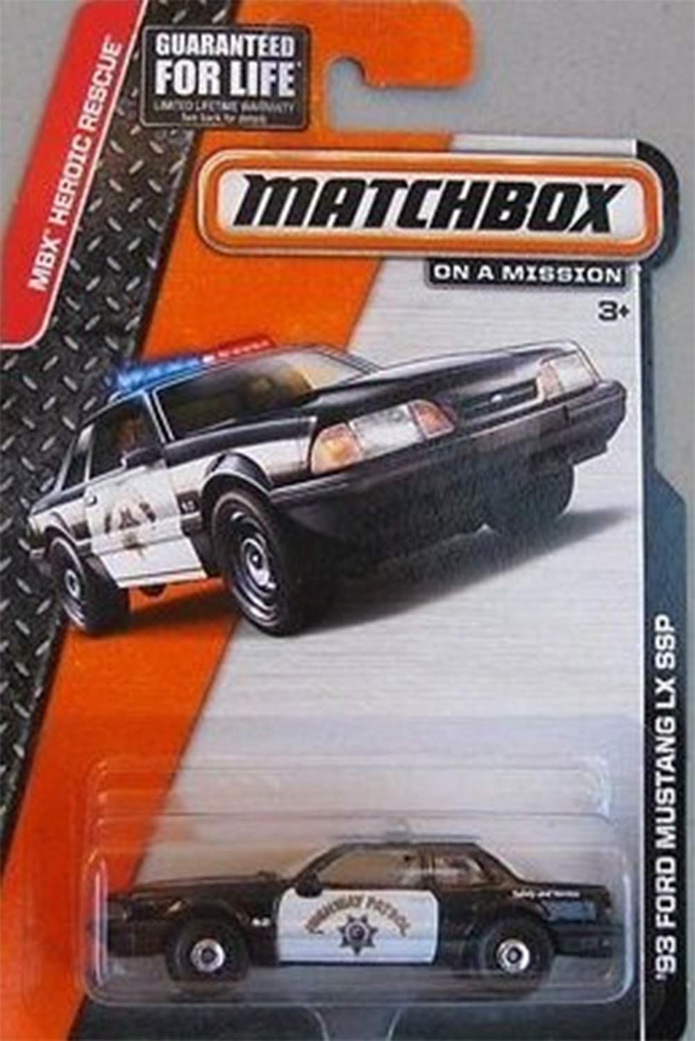 Matchbox California Highway Patrol Ford Mustang LX SSP Police Car