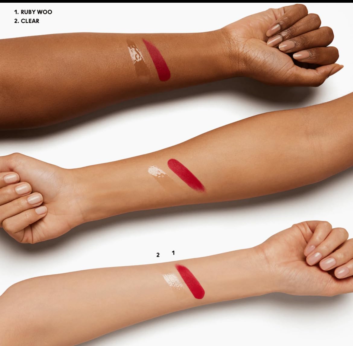 M.A.C Winters Kiss Mini Lip Duo - Red - Mini Retro Matte Lipstick Ruby Woo and Mini Lipglass Clear.