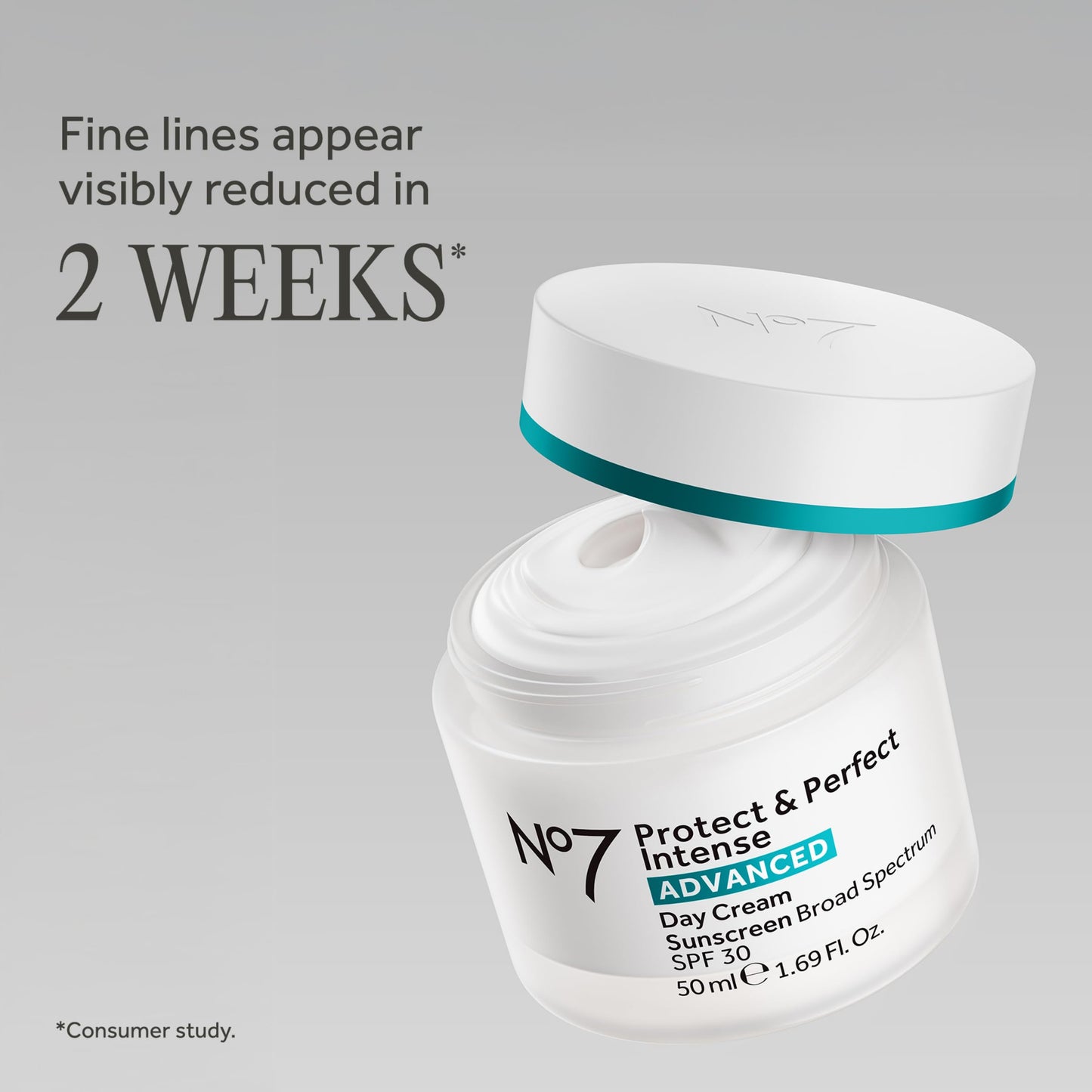 No7 Protect & Perfect Intense Advanced Face Cream - Hydrating Face Moisturizer with SPF - Formulated with Hyaluronic Acid & Collagen Peptide