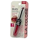 LA Colors Lip Gloss & Lipstick Duo, Moisturizes lips with natural color & high Shine, BLC823 Flushed