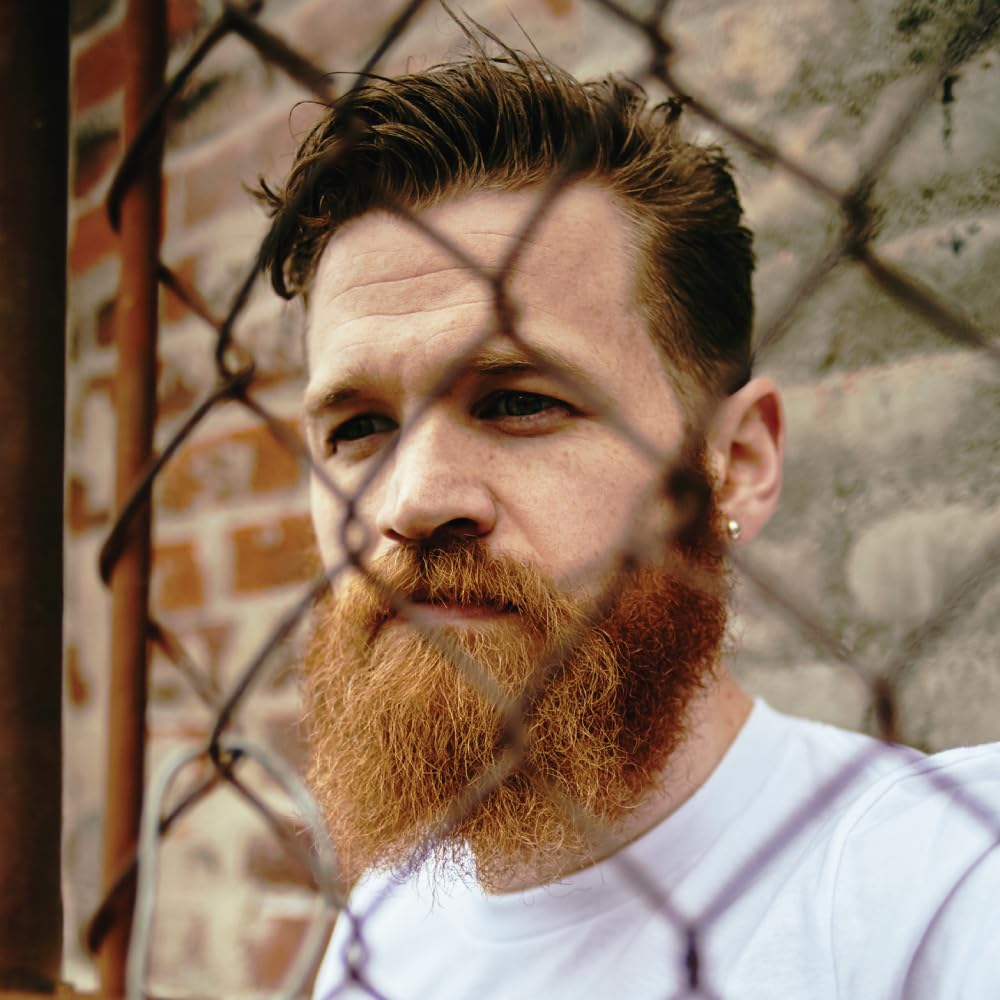 ZEUS Natural Beard Oil for Men, Premium Grooming Oil to Soften, Hydrate, Condition & Control Frizz in Beard and Mustache (Made in USA) Sandalwood