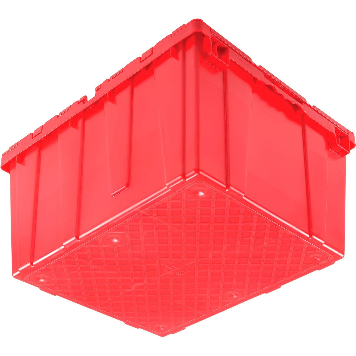 Monoflo Global Industrial Distribution Container With Hinged Lid 23-3/4x19-1/4x12-1/2 Red