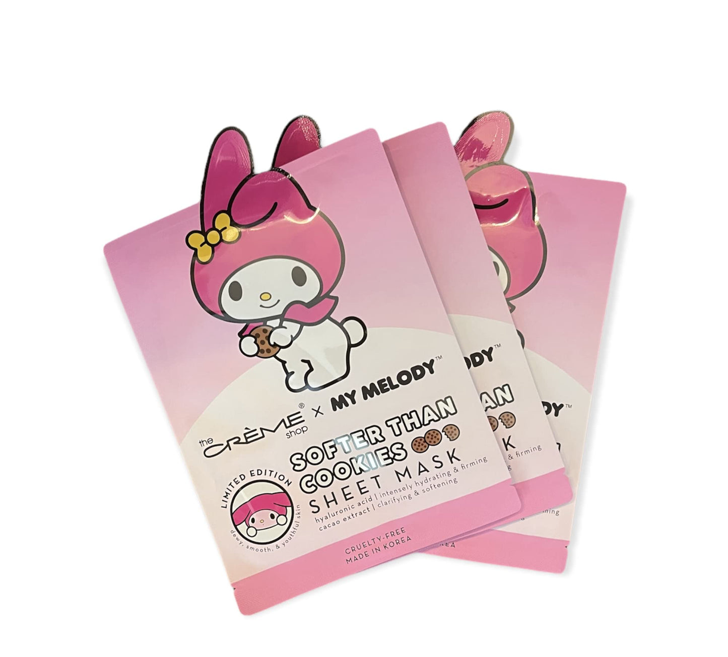 The Creme Shop x My Melody Sheet Mask - Limited Edition, 3-Pack