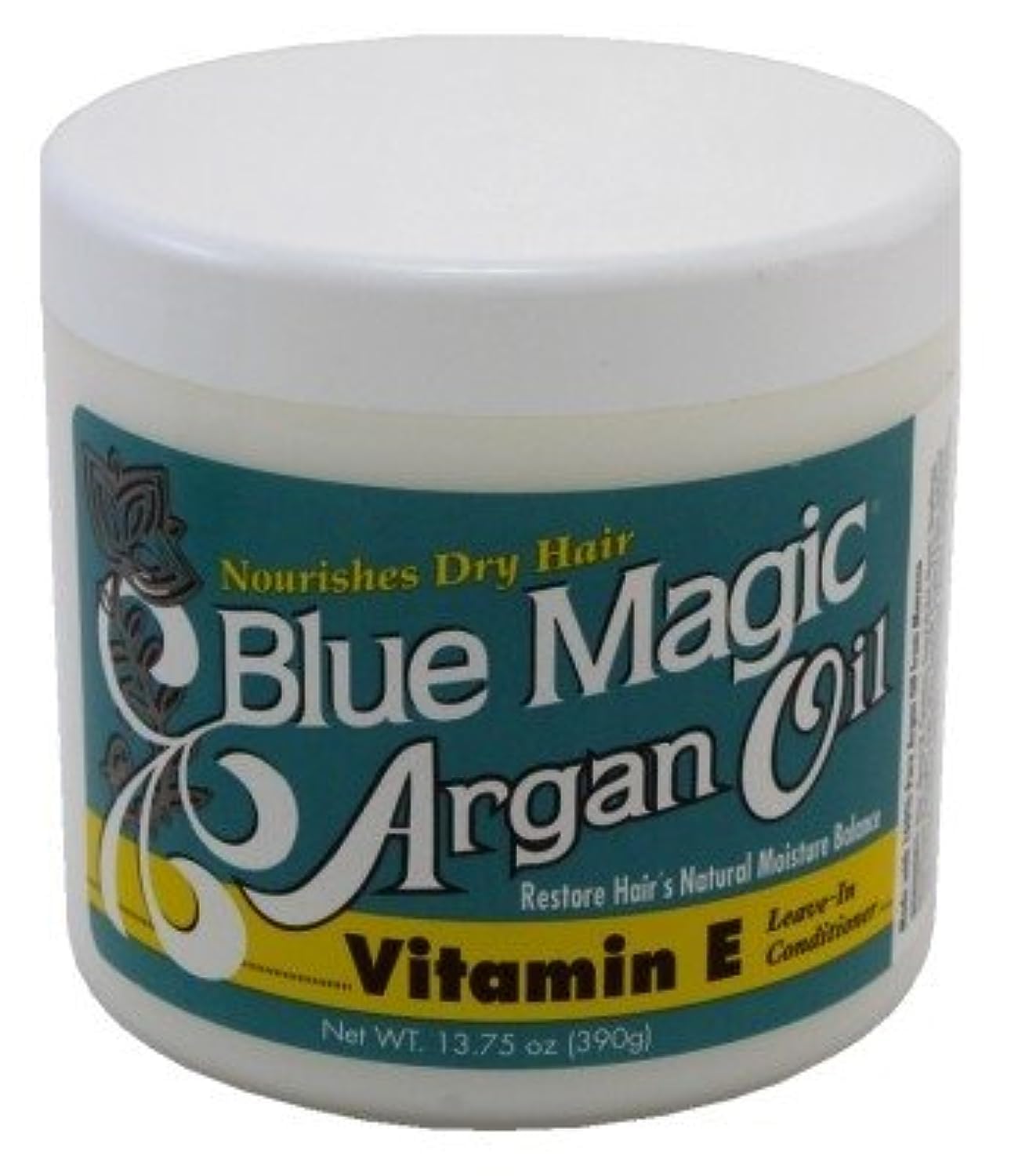 Blue Magic Argan Oil & Vitamin-E Leave-In Conditioner 13.75 Ounce (Pack of 3)