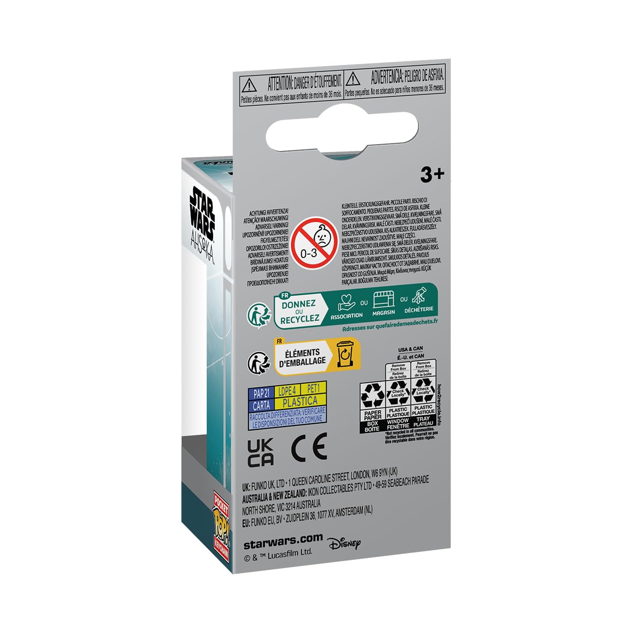 Funko POP! Keychain: Star Wars Ahsoka - Thrawn’s Night Trooper Novelty Keyring - Collectable Mini Figure - Stocking Filler - Gift Idea - Official…