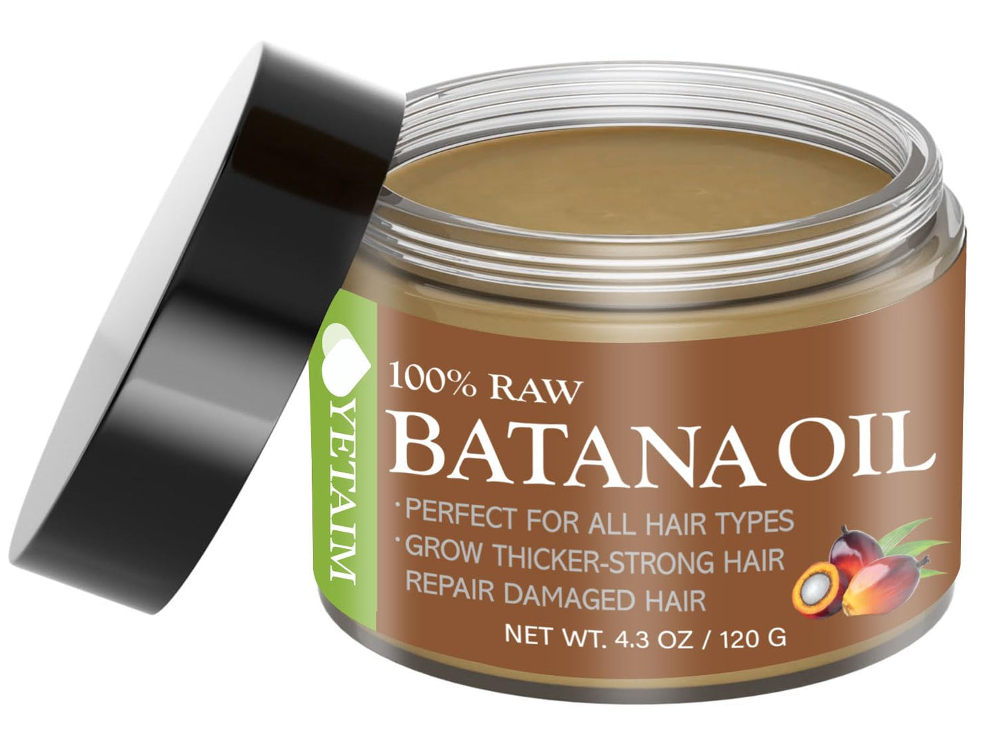 YETAIM Batana Oil for Hair Growth: 100% Natural Batana Oil Sourced from Honduras - Dr. Sebi Batana Oil