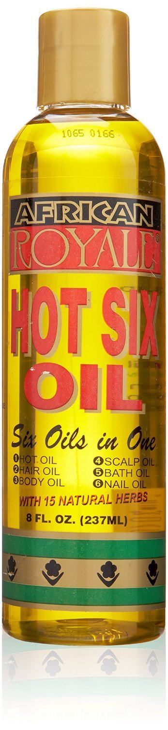 African Royale Hot Six In One Hair Oil With 15 Natural Herbs, 8 oz (Pack of 12)