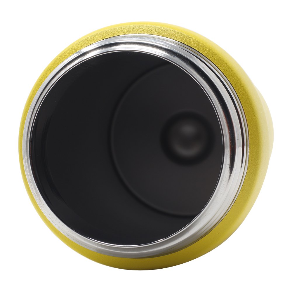 New Aquatix (Lemon Yellow, 21 Ounce) Pure Stainless Steel Double Wall Vacuum Insulated Sports Water Bottle Convenient Flip Top Cap with Removable