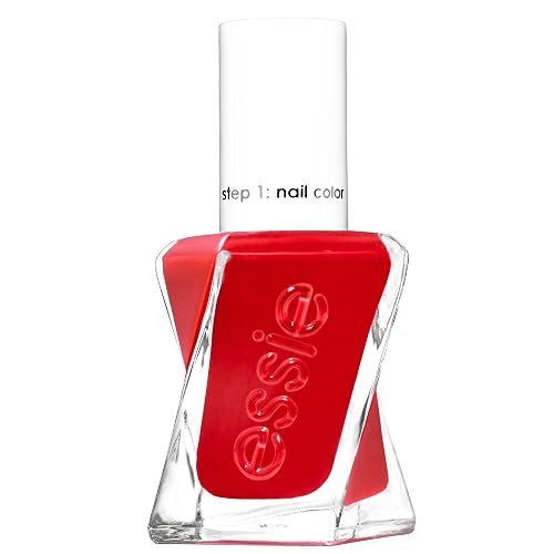 essie Gel Couture Nail Polish, Long-Lasting Scarlet Red Nail Polish, Vegan, Rock The Runway, 0.46 fl oz Beauty & Personal Care essie