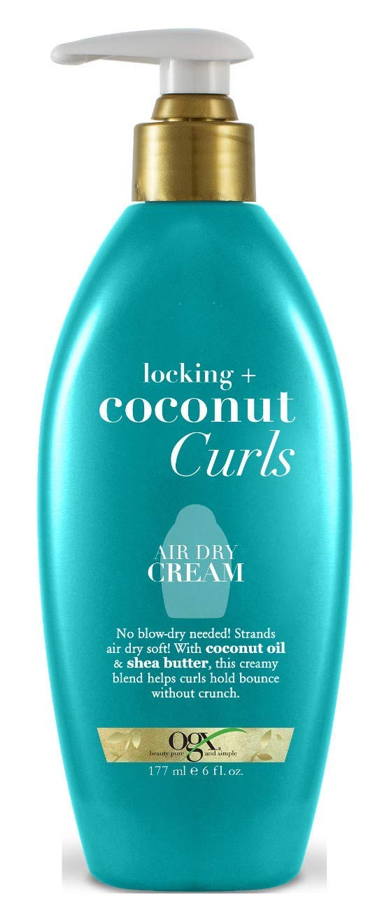 OGX Coconut Curls Air Dry Cream 6 Ounce Pump (Pack of 3)