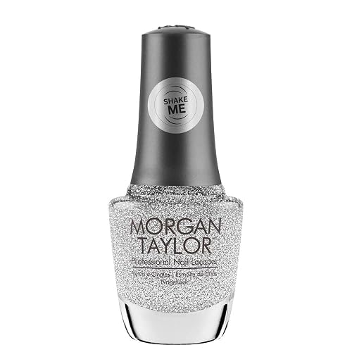 Morgan Taylor Nail Lacquer Shake Up The Magic! Collection (The Shake Up) Silver Sparkle Professional, Vibrant, Chip-Resistant, Fast-Drying Beauty & Personal Care Morgan Taylor