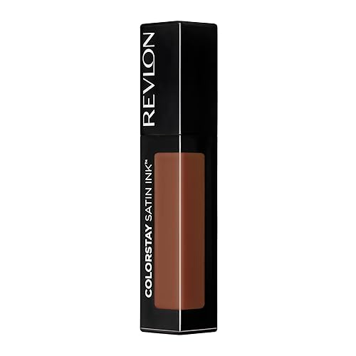 Revlon ColorStay Satin Ink Liquid Lipstick, Longwear Rich Lip Colors, Formulated with Black Currant Seed Oil, 003 In So Deep, 0.17 fl oz