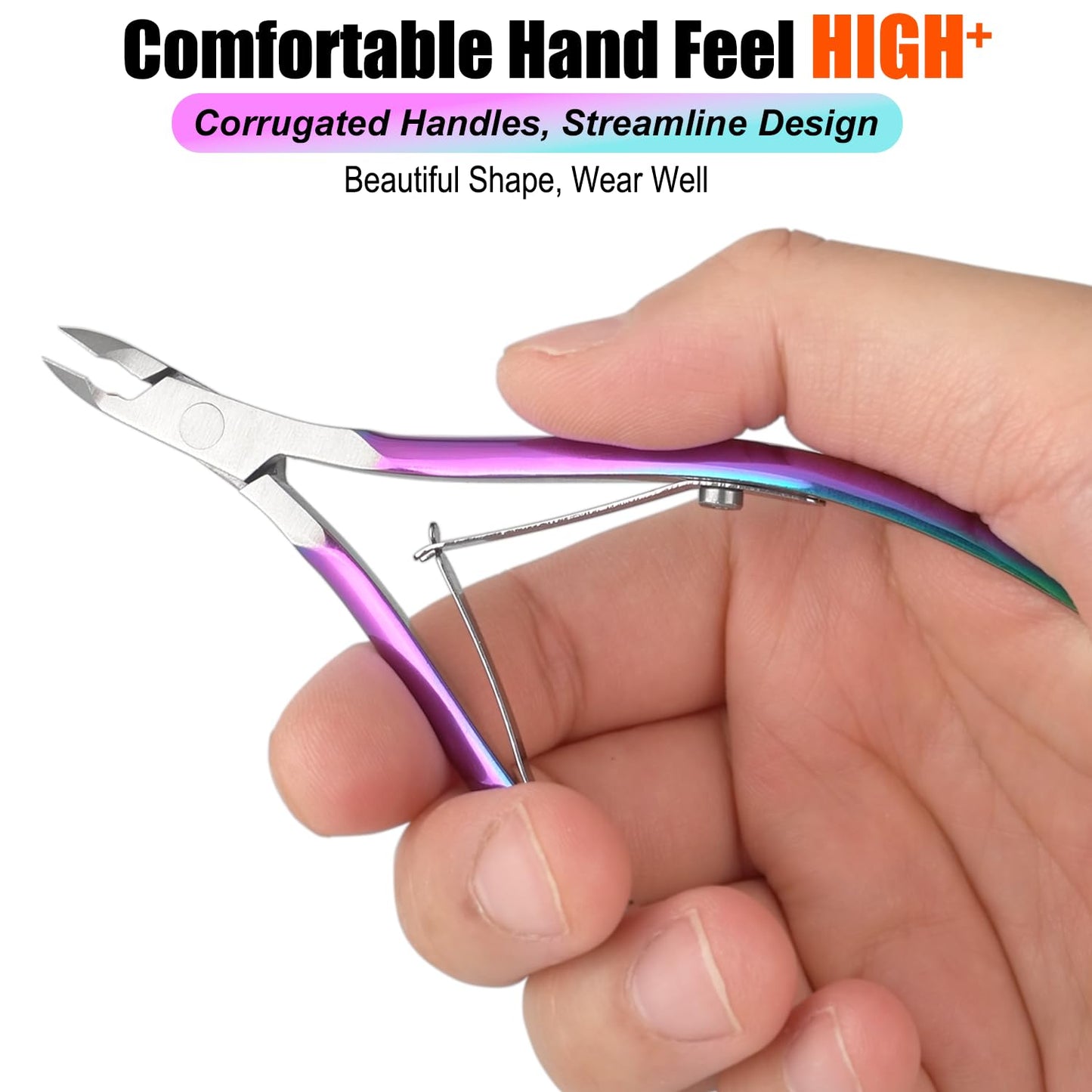 LePinko Professional Cuticle Trimmer kit, Super Sharp Dead Skin Clipper, Labor-saving Cuticula Remover for Fingernail Toenail, Home Salon Use, 7mm Beauty and Personal Care LePinko