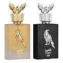 Lattafa Perfumes Pride Shaheen for Unisex 2 Piece Eau de Parfum Gift Set (Gold + Silver) 3.4 Ounce/100 ml each