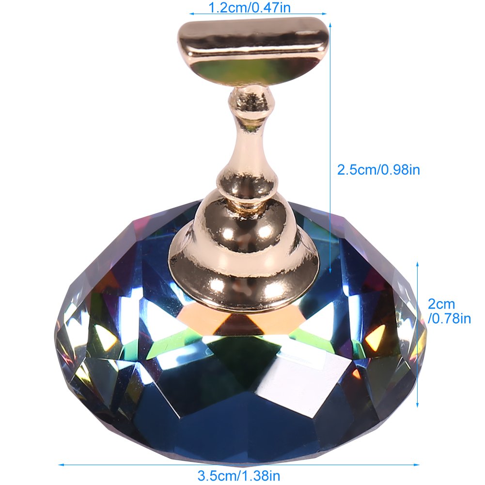 Nail Tips Stand Holder, Nail Art Display Stand, Magnetic Nail Stand Alloy Nail Art Display Base For Nail Clear Nail Practice Tips For Nail Art Beauty & Personal Care riteu