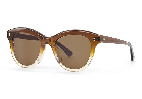 TOMS Gwyneth Cat Eye Sunglasses - Women's Sunglasses with Acetate Frames - UV Protection Glasses w/Case - 5 Barrel Hinges, Base 4 Lens