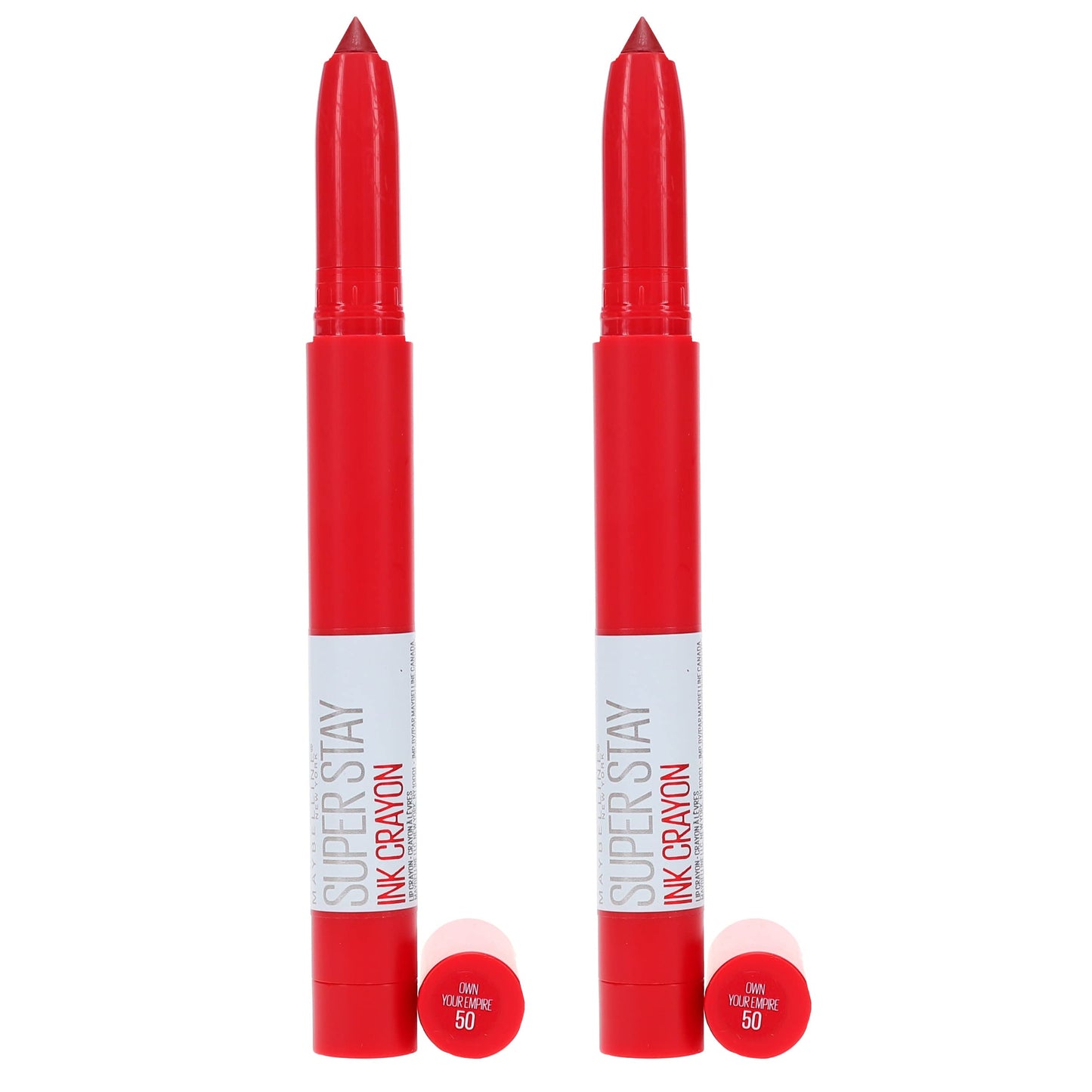SuperStay Ink Crayon Matte Longwear Lipstick, 50 Own Your Empire (Pack of 2)