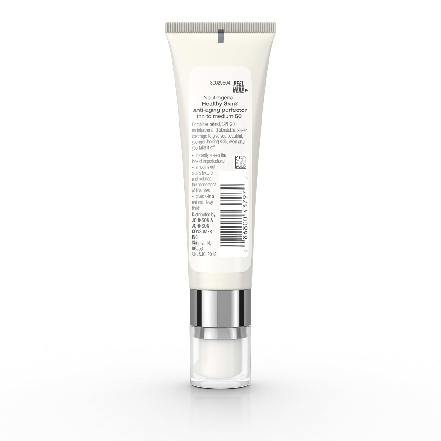 Neutrogena Healthy Skin Anti-Aging Perfector Tinted Facial Moisturizer and Retinol Treatment with Broad Spectrum SPF 20 Sunscreen with Titanium